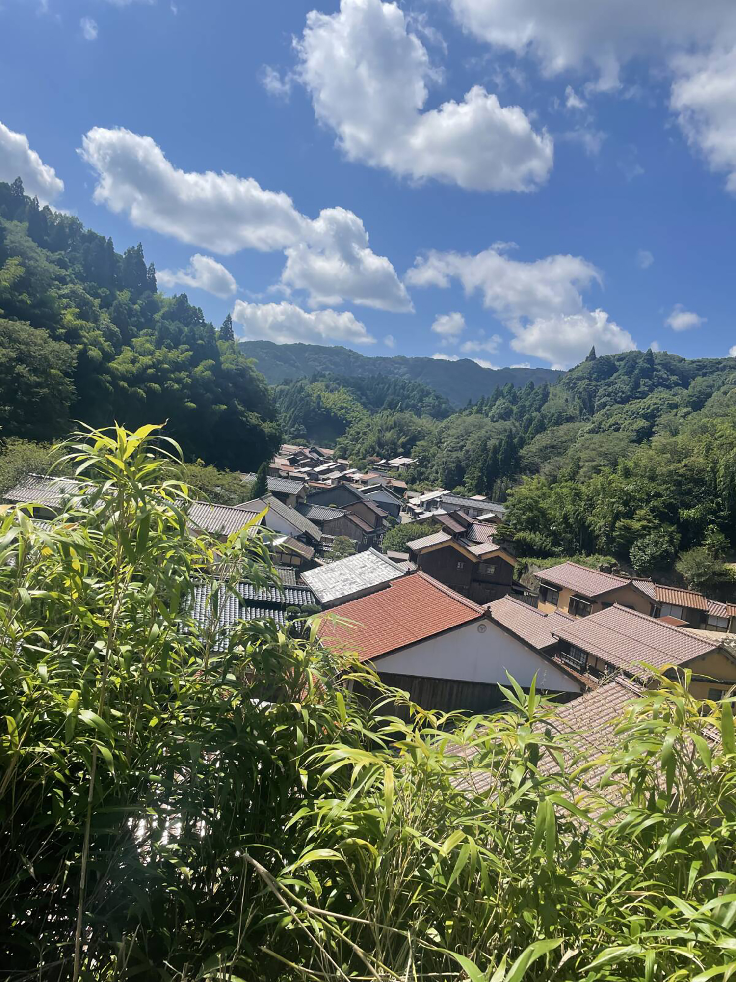 10 僕のお気に入りの風景・高台の■■寺の境内から